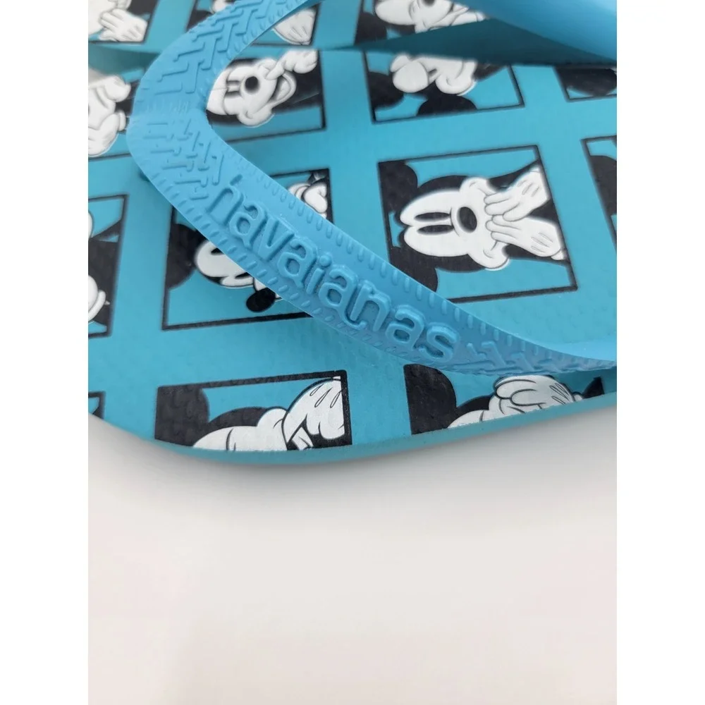 Havaianas Blue Disney Mickey‎ Mouse Flip Flops Sandals 9/10W 8M